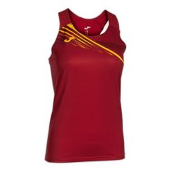 Tank top Joma Elite X. Czerwone topy damskie Joma, bez wzorów, bez kołnierzyka, bez ramiączek. W wyprzedaży za 131.20 zł.
