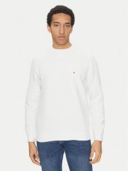 Tommy Hilfiger Bluza Essential MW0MW37232 Biały Regular Fit. Białe bluzy męskie Tommy Hilfiger, m, bez wzorów, z bawełny, bez ramiączek, bez kaptura. Za 309.99 zł.