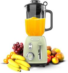 Blender kielichowy Cecotec Power Black Titanium RetroGreen Tabletop 1200 W Jar capacity 1.5 L Jar material Glass Green. Czarne blendery Cecotec. Za 386.52 zł.