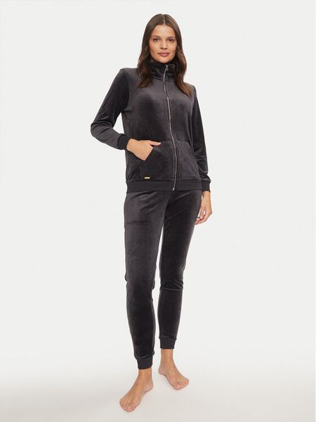 Selmark Piżama P9074 Szary Regular Fit. Szare piżamy damskie Selmark, bez wzorów, z syntetyku, bez ramiączek. Za 259.99 zł.