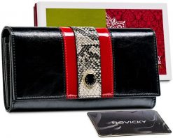 Portfel skórzany Peterson czarny PTN ST-467. Czarne portfele damskie Peterson, ze skóry. Za 125.99 zł.