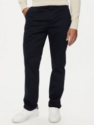 Tommy Hilfiger Chinosy Denton MW0MW37873 Granatowy Slim Fit. Niebieskie eleganckie spodnie męskie Tommy Hilfiger, bez wzorów, z bawełny. Za 269.99 zł.