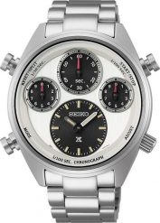 Zegarek Seiko Zegarek męski Seiko SFJ009P1 srebrny. Szare zegarki męskie Seiko, bez wzorów, srebrne. Za 5,098.99 zł.