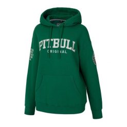 Bluza damska Pitbull z kapturem oversize Tyrian. Czarne bluzy damskie PITBULL, xs, bez wzorów, sportowe, bez ramiączek, z kapturem. W wyprzedaży za 199.00 zł.