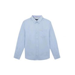 Koszula z długim rękawem TBS Lyner. Niebieskie koszule męskie TBS, m, bez wzorów, bez kołnierzyka, bez ramiączek. Za 333.00 zł.