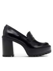 Nine West Półbuty NAHIDA 13151T Czarny. Czarne półbuty damskie Nine West, bez wzorów, z syntetyku, bez obcasa, na obcasie, bez zapięcia. Za 229.99 zł.