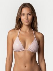 Guess Góra od bikini E6GJ07 KBMV0 Różowy jasny. Czerwone bikini Guess, z aplikacjami, z syntetyku. Za 284.99 zł.