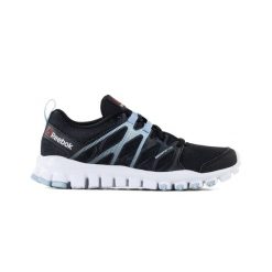 Buty na trening damskie REEBOK REALFLEX TRAIN 4.0 sportowe. Czarne obuwie sportowe damskie Reebok, bez wzorów, bez zapięcia, na fitness i siłownię. Za 228.00 zł.