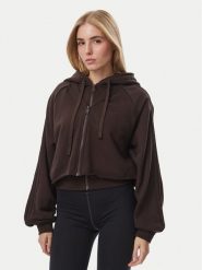 Adidas Bluza Sst Double Front Hoody KT1922 Brązowy Regular Fit. Brązowe bluzy damskie Adidas, s, bez wzorów, z bawełny, bez ramiączek, bez kaptura. Za 399.99 zł.