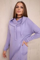 Sweter z kopertowym dołem jasny fioletowy. Fioletowe swetry nierozpinane damskie KESI, l, bez wzorów, z wełny, bez kołnierzyka, plus size, bez ramiączek. Za 200.74 zł.