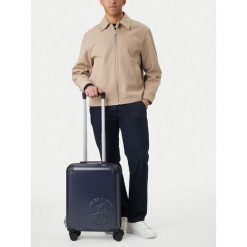 Walizka kabinowa Beverly Hills Polo Club. Niebieskie walizki damskie Beverly Hills Polo Club, bez wzorów. Za 299.99 zł.