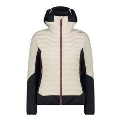 Kurtka damska turystyczna CMP. Białe kurtki sportowe damskie Campagnolo, xs, bez wzorów, z puchu, bez ramiączek, bez kaptura, trekkingowe. Za 549.99 zł.