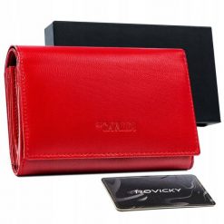 Portfel damski czerwony Cavaldi RD-22-GCL-0900 RED. Czerwone portfele damskie 4U Cavaldi, ze skóry. Za 67.99 zł.
