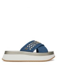 Liu Jo Klapki DreamySandal 05 BA5091 TX474 Niebieski. Niebieskie klapki damskie Liu Jo, bez wzorów, z materiału, bez obcasa, bez zapięcia. Za 369.99 zł.