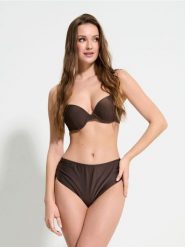 Góra od bikini - brązowy. Brązowe stroje kąpielowe damskie Sinsay, l, bez wzorów. W wyprzedaży za 6.99 zł.
