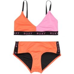 Bikini Roxy Colorblock - Antracytowy. Czerwone stroje kąpielowe damskie Roxy, bez wzorów. Za 177.20 zł.