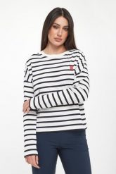 Bluzka damska w paski SPORTALM. Bluzki damskie Sportalm, bez wzorów, bez kołnierzyka, bez ramiączek. Za 739.00 zł.