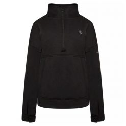 Damska Bluza Z Suwakiem Recoup II. Czarne bluzy damskie Dare 2B, xl, bez wzorów, z bawełny, bez ramiączek, z kapturem. Za 62.99 zł.