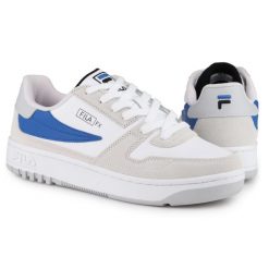 Buty męskie sportowe trampki Fila FXVENTUNO. Białe trampki męskie Fila, bez wzorów, sportowe, bez zapięcia. W wyprzedaży za 199.00 zł.