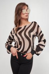 Sweter damski ze wzorem LIU JO. Swetry nierozpinane damskie Liu Jo, s, bez wzorów, bez kołnierzyka, bez ramiączek. W wyprzedaży za 531.30 zł.