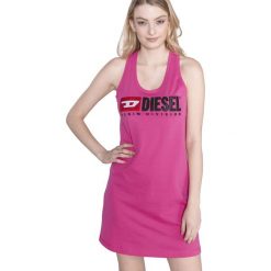 Diesel T-Silk Sukienka Różowy. Czerwone sukienki damskie Diesel, xxs, bez wzorów, z bawełny, bez kołnierzyka, bez ramiączek. Za 309.95 zł.