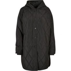 Kurtka parka damska z kapturem Urban Classics Oversized Diamond Quilted. Czarne kurtki damskie Urban Classics, na zimę, bez wzorów, z kapturem. Za 379.00 zł.