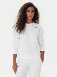 Kappa Bluza Logo Fekka 371M5EW Biały Regular Fit. Białe bluzy damskie Kappa, m, bez wzorów, z bawełny, bez ramiączek, bez kaptura. Za 69.99 zł.