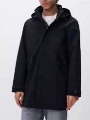 Parka z odpinanym kapturem - czarny. Czarne parki męskie Reserved, l, bez wzorów, bez kołnierzyka. Za 239.99 zł.