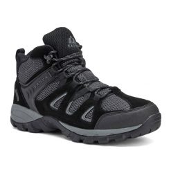 Buty trekkingowe męskie KADVA Traver Mid WP. Czarne buty zimowe męskie KADVA, bez wzorów, bez obcasa, bez zapięcia. Za 189.99 zł.