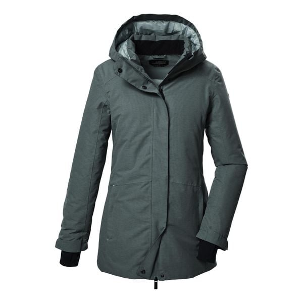 Parka dla kobiet Killtec KOW 93. Szare parki damskie KILLTEC, m, bez wzorów, z materiału, z kapturem. Za 596.65 zł.