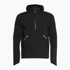 Kurtka męska On Waterproof Anorak. Czarne kurtki męskie On, l, bez wzorów, z poliamidu, bez kaptura, do biegania. Za 1,089.00 zł.