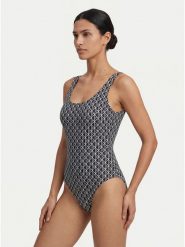 Calvin Klein Swimwear Strój kąpielowy LV00Q61205 Czarny. Czarne stroje kąpielowe damskie Calvin Klein Swimwear, xl, bez wzorów, z syntetyku. Za 369.99 zł.