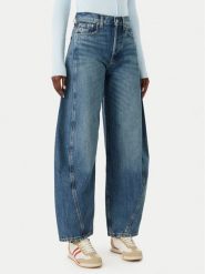 Tommy Jeans Jeansy Ella DW0DW23098 Niebieski Barrel Fit. Niebieskie jeansy damskie Tommy Jeans, bez wzorów, z jeansu. Za 489.99 zł.