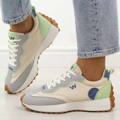 Multi półbuty damskie w sporowym stylu Vanhorn 93300. Brązowe obuwie sportowe damskie Vanhorn, na lato, bez wzorów, z dresówki, bez zapięcia. Za 129.00 zł.