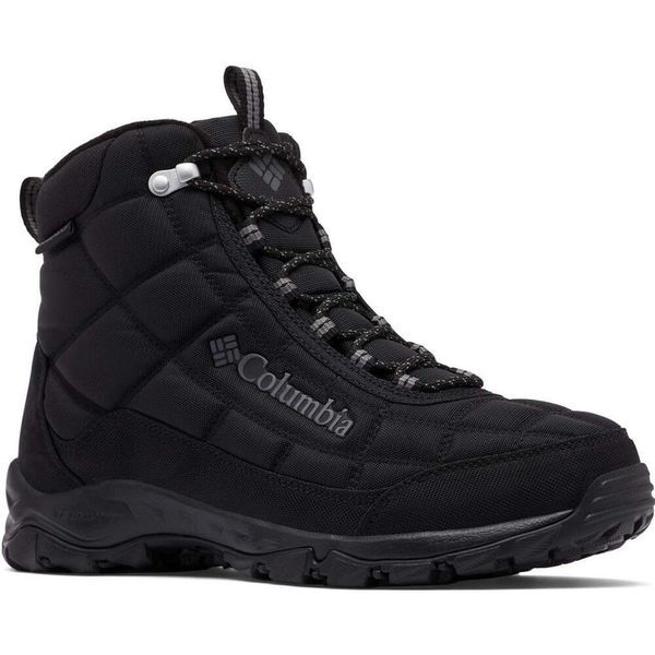 Buty zimowe męskie Columbia Firecamp Boot. Czarne buty zimowe męskie Columbia, na zimę, bez wzorów, bez obcasa, bez zapięcia. Za 386.99 zł.
