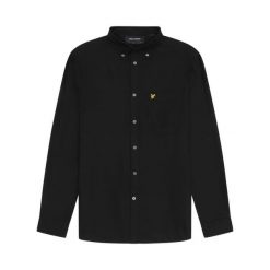 Koszula Lyle & Scott Plain Oxford. Czarne koszule męskie LYLE AND SCOTT, m, bez wzorów, z bawełny, casualowe, bez kołnierzyka, bez ramiączek. Za 319.40 zł.