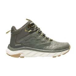 Damskie buty trekkingowe Derino Mid. Brązowe obuwie trekkingowe damskie Regatta, z materiału, przed kolano, bez zapięcia. Za 549.99 zł.