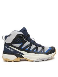 Salomon Trekkingi X Ultra 360 Edge Mid Gore-Tex L47698500 Szary. Szare botki męskie Salomon, bez wzorów, z gore-texu, bez obcasa, bez zapięcia. Za 589.99 zł.