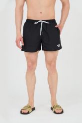 EMPORIO ARMANI Czarne kąpielówki De bain logo brodé. Czarne kąpielówki męskie Emporio Armani, m, bez wzorów. W wyprzedaży za 169.99 zł.