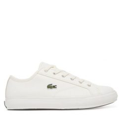 Tenisówki Lacoste. Białe trampki męskie Lacoste, bez wzorów, bez zapięcia. Za 249.99 zł.
