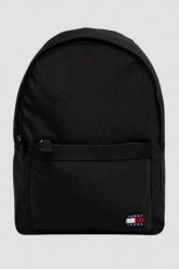 TOMMY JEANS Pojemny czarny plecak. Czarne plecaki męskie Tommy Jeans, bez wzorów, z jeansu. W wyprzedaży za 249.99 zł.