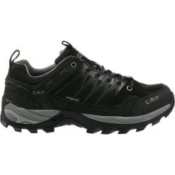 Buty trekkingowe męskie CMP Rigel Low Wp. Czarne buty zimowe męskie CMP, bez wzorów, bez obcasa, bez zapięcia. W wyprzedaży za 359.99 zł.