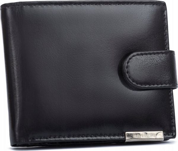 Ronaldo Pojemny, skórzany portfel męski z systemem RFID - Ronaldo NoSize. Portfele męskie RONALDO, bez wzorów. Za 110.37 zł.