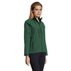 Kurtka Damska Roxy Soft Shell. Szare kurtki sportowe damskie SOL'S, m, bez wzorów, z elastanu, bez ramiączek, bez kaptura, trekkingowe. Za 239.99 zł.