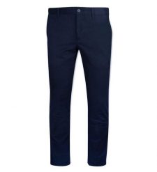 Spodnie Granatowe Męskie, Casualowe, Chinosy z Elastanem, Zwężana Nogawka -QUICKSIDE. Eleganckie spodnie męskie Quickside, bez wzorów, z bawełny. Za 111.00 zł.
