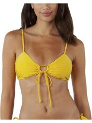 Damski top bikini Barts Isla Bow Tie. Żółte stroje kąpielowe damskie Barts, l, bez wzorów, z materiału. Za 159.00 zł.
