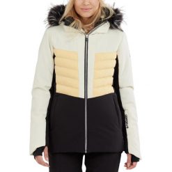 Kurtka narciarska damska Fundango Salina Padded. Białe kurtki sportowe damskie FUNDANGO, na zimę, xs, bez wzorów, bez ramiączek, bez kaptura, narciarskie. Za 629.90 zł.