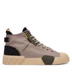 Trampki Palladium. Szare trampki męskie Palladium, bez wzorów, bez zapięcia. Za 399.99 zł.
