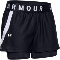 Spodnie do biegania damskie Under Armour Play UP 2IN1. Białe szorty damskie Under Armour, bez wzorów, sportowe. Za 264.00 zł.