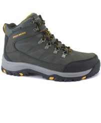 Buty trekkingowe męskie Skechers Relment Daggett. Szare trekkingi męskie Skechers, z materiału, za kostkę, bez zapięcia. Za 364.00 zł.